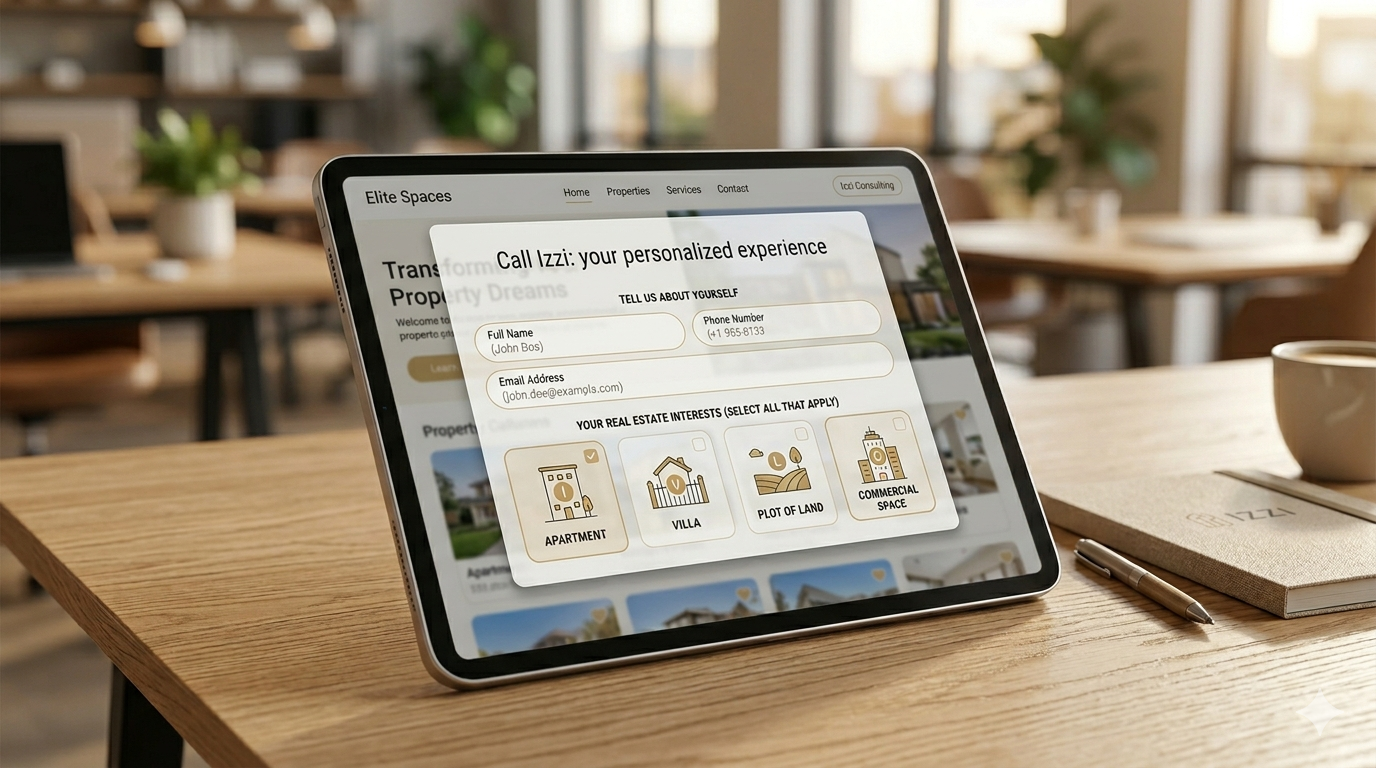 IZZI AI workflow step 02: Pre-Call Form